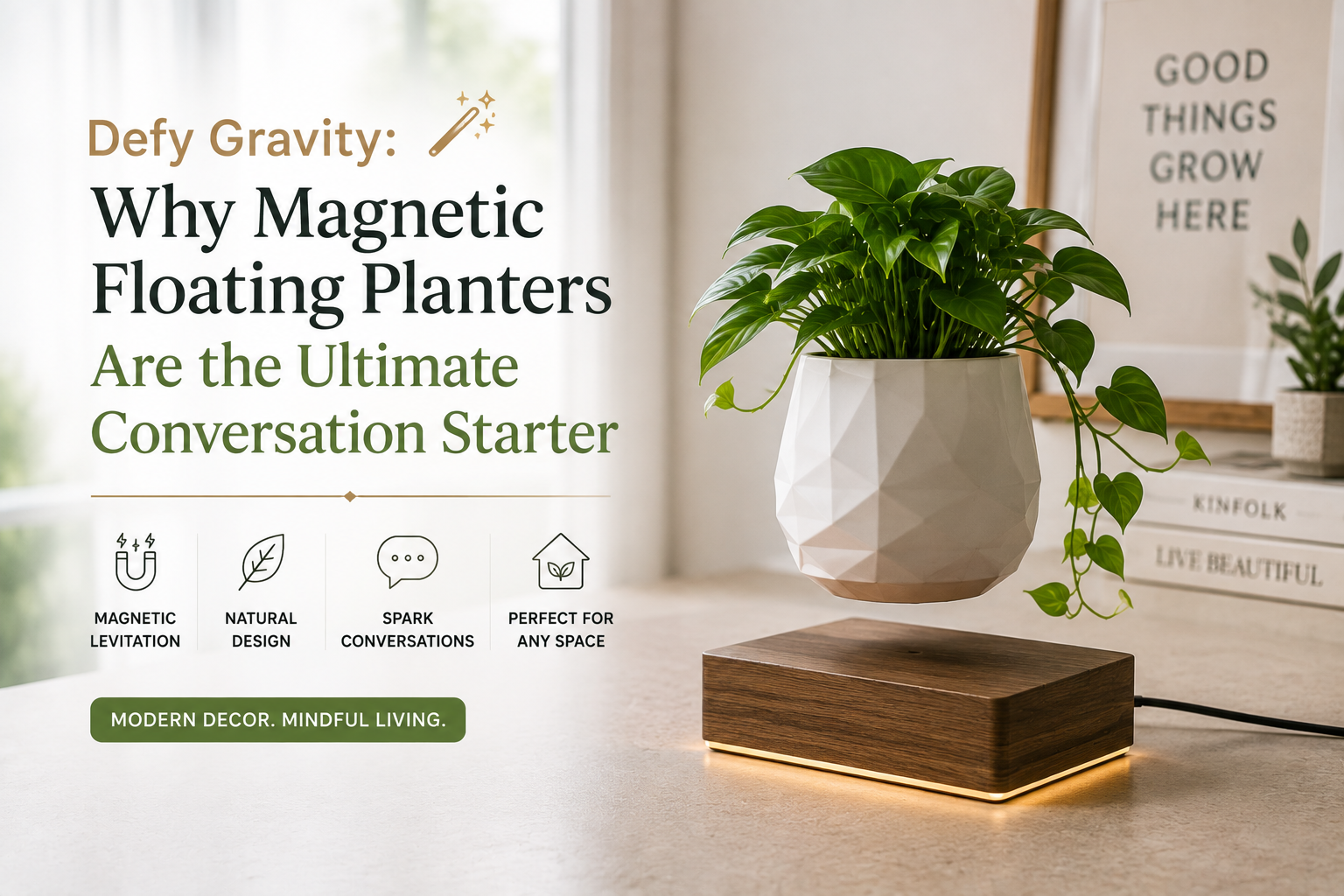 Defy Gravity: Why Magnetic Floating Planters Are the Ultimate Conversation Starter 🪄