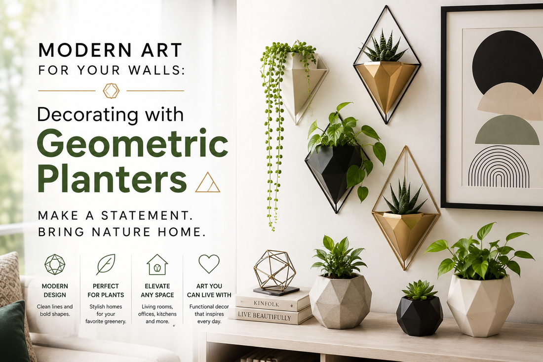 Modern Art for Your Walls: Decorating with Geometric Planters 📐