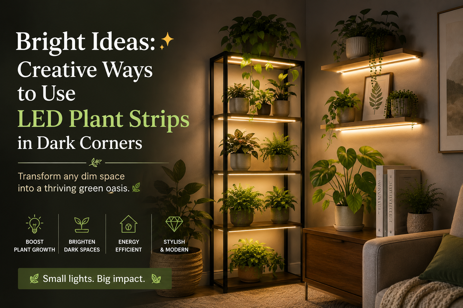 Bright Ideas: Creative Ways to Use LED Plant Strips in Dark Corners ✨