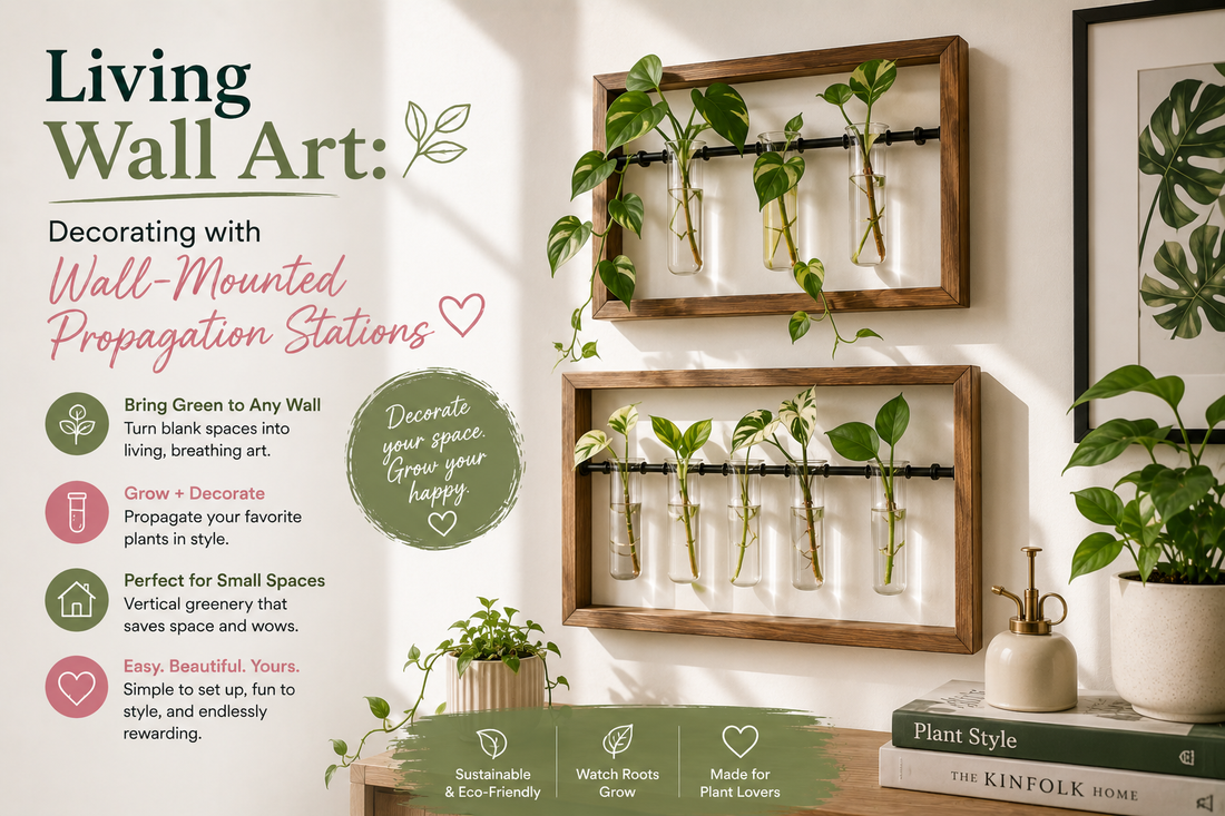 Living Wall Art: Decorating with Wall-Mounted Propagation Stations 🖼️