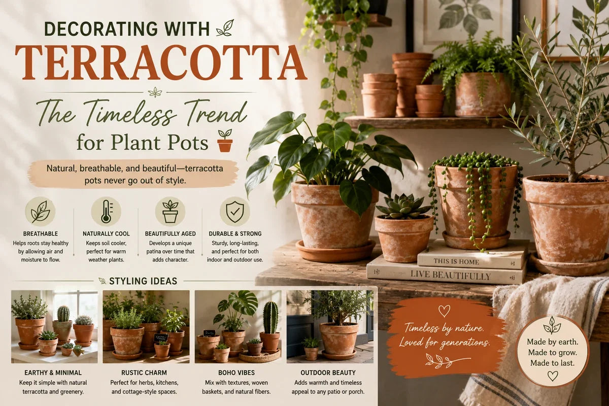 Decorating with Terracotta: The Timeless Trend for Plant Pots 🪴🏺