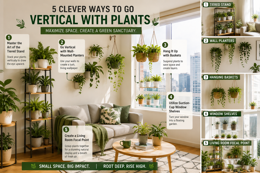 5 Creative Ways to Turn Your Tiny Apartment into a Lush Vertical Garden 🏙️🌿
