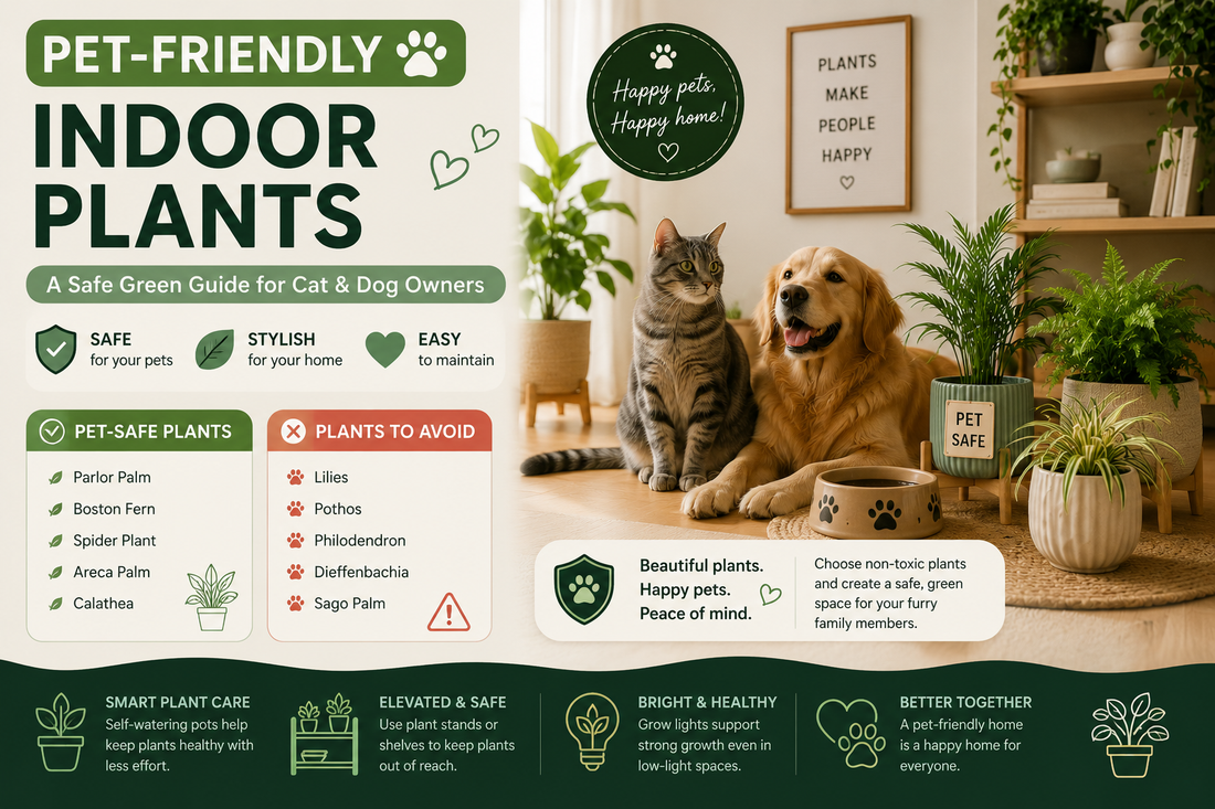 Pet-Friendly Indoor Plants: A Safe Green Guide for Cat and Dog Owners 🐱🐶