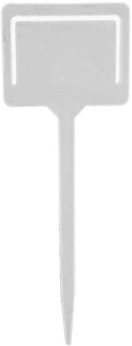 20PCS Plant Labels PVC Reusable Gardening Flower Plant Label Flower Pots Tags Garden Seed Stake Tool(White)