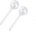 Plant Watering Globes, 2Pcs Plastic Plant Automatic Water Bulbs Flower Self Feeder Balls Irrigation Device Auto Waterer Planter Insert Stakes for Indoor Outdoor Garden Potted