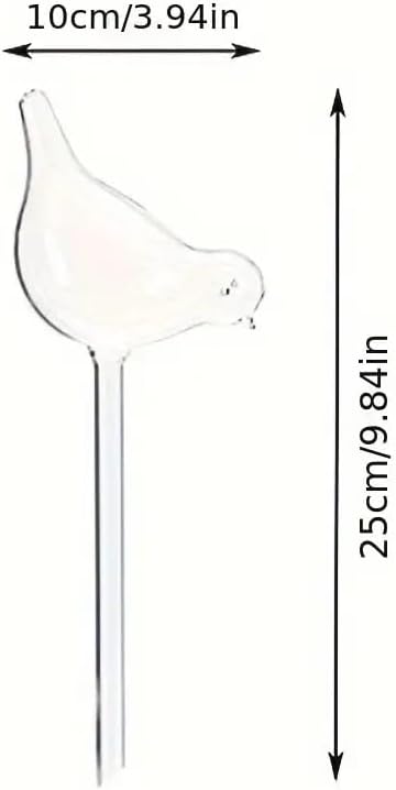 Bird-Shaped Self Watering Globes for Plants, PVC Transparent Automatic Watering Devices for Indoor Outdoor Potted Plants, Decorative Slow Release Irrigation Bulbs 100ml Capacity