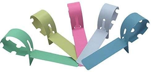 Plastic Tree Tags Garden Plant Labels, 500 PCS 5 Colors Wrap Around Nursery Tags