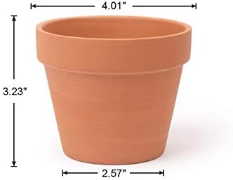 [26 Pack] 4" Planter Nursery Pots Terracotta Pot Clay Ceramic Pottery Cactus Pot Flower Succulent Garden Pots