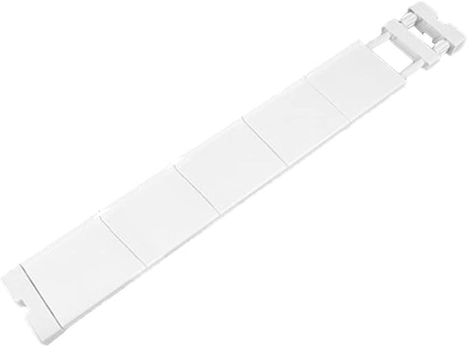 Expanding Narrow Closet Shelf Tension Rod Slim Cupboard Divider Hanger Adjustable Cabinet Organization Storage Rack Windowsill Bathroom Shelving Unit for Small Space - White