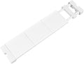 Expanding Narrow Closet Shelf Tension Rod Slim Cupboard Divider Hanger Adjustable Cabinet Organization Storage Rack Windowsill Bathroom Shelving Unit for Small Space - White