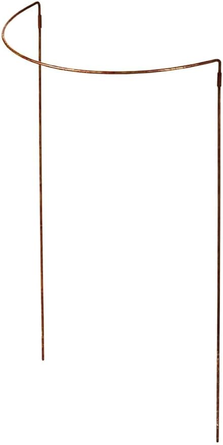Gardener's Supply Company Jardin Half Round Metal Garden Plant Stakes | Sturdy Powder Coated Metal Outdoor Garden Plant Support Ring Border for Tomatoes, Flowers & Other Plants | 18" x 35" - Set of 2
