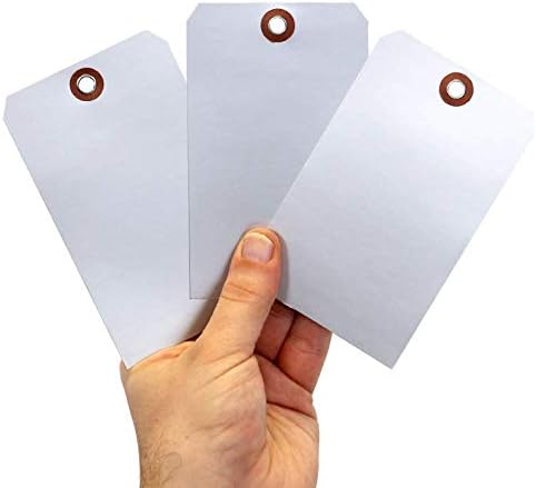 SmartSign Debossable Dead-Soft Aluminum Indentable Blank Write-On Marking Tags | 3" x 5", Pack of 100
