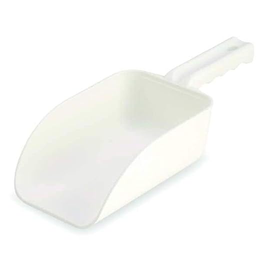 Remco 6400X Color-Coded Plastic Hand Scoop - BPA-Free, Food-Safe Scooper, Commercial Grade Utensils, Restaurant and Food Service Supplies, Large 32 Ounce Size, White