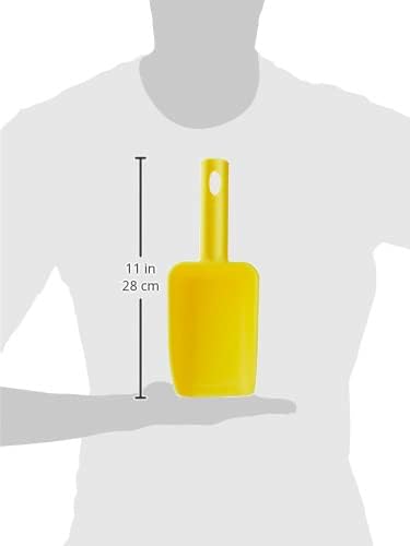 Vikan Remco 63006 Color-Coded Plastic Hand Scoop - BPA-Free Food-Safe Kitchen Utensils, Restaurant and Food Service Supplies, 16 oz, Yellow (Pack of 2)