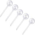4 Pcs Clear Plant Watering Globes,Plastic Self-Watering Bulbs,Flower Automatic Watering Device,Garden Waterer for Plant Indoor Outdoor Stakes, Vacation Plant Care, Water Conservation Device