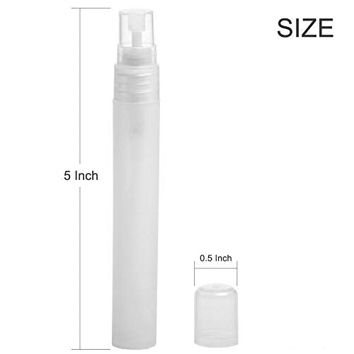 Birch Mini Portable Mist Empty Spray Mister for Craft 10ml (white 4 pk),4 Count (Pack of 1)