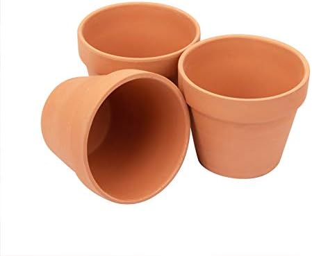 [26 Pack] 4" Planter Nursery Pots Terracotta Pot Clay Ceramic Pottery Cactus Flower Pots Succulent Plants Garden Pot (4")