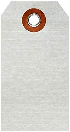 SmartSign Debossable Dead-Soft Aluminum Indentable Blank Write-On Marking Tags | 1.625" x 3.125", Pack of 100