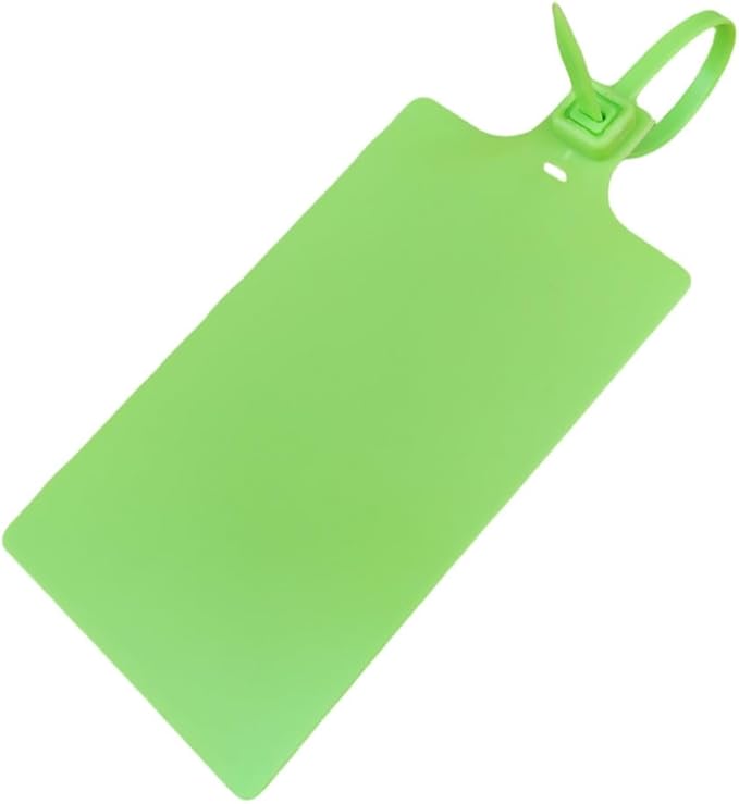 Plastic Seals Shipping Tags Logistics Use Big Sign Tie Large Label Tie, 255mm Total Length, Package of 100pcs (Fluorescent Green)