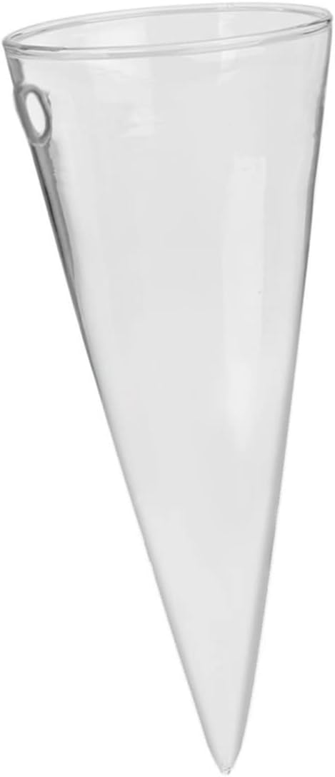 Operitacx Wall Hanging Glass Flower Pots Vase Fish Tank Decorations Plants Crystals Decor Plant Hangers Indoor Wall Propagation Station Air Circular Cone Glass Plant Flower Pot