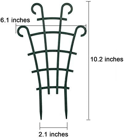 UWIOFF Indoor Small Trellis, 6Pcs Plant Trellis for Climbing Plants Trellis for Potted Plants Stackable Plastic Pot Plant Support Trellis for Indoor Outdoor Hoya Vines Pothos Houseplants