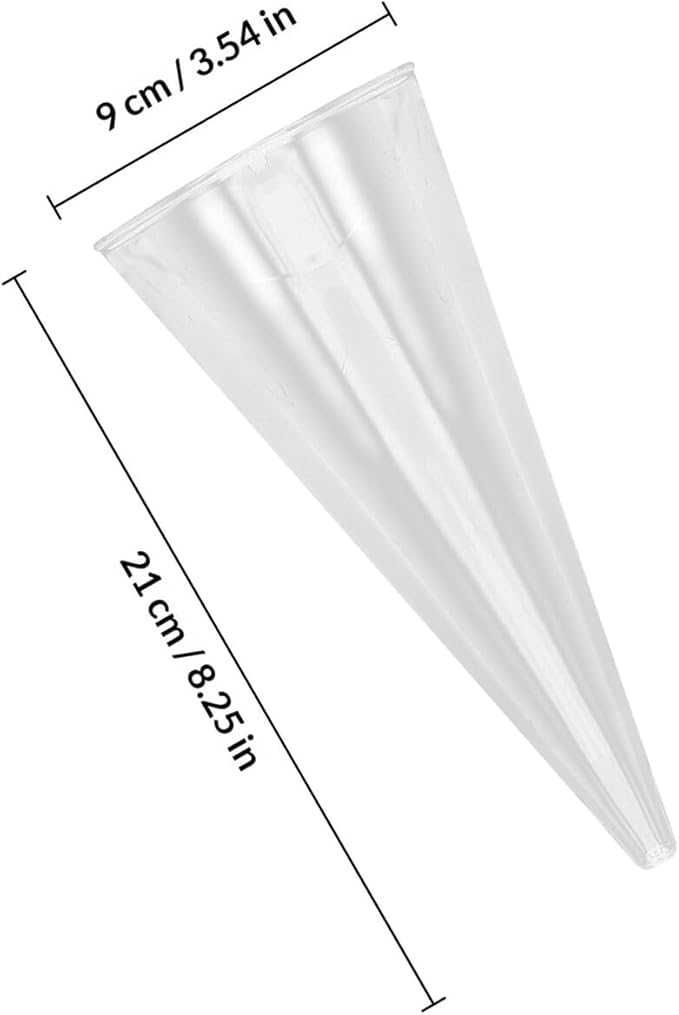 BESPORTBLE Hanging Hydroponic Glass Vase with Fish Tank Design, Wall-Mounted Plant Propagation Station for Indoor Greenery, Includes Large Cone Pot and No-Trace Nail Crystal Mud