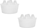 Tulip Planter, Planting Pot 3/5 Hole Design Vertically Ribbed Body Sturdy Base, Bulb Planter for Hydroponic Growing for Tulips Daffodil Bulbs(5Hole-WH)