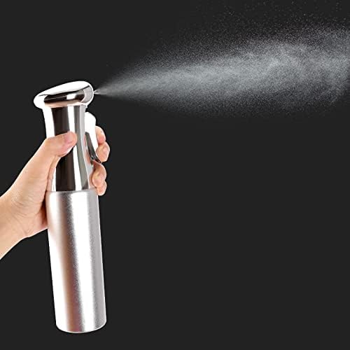 Fine Mist Spray Bottle, Fine Mist Continuous Spray Bottle,Empty Water Spray Bottles for Hair hairstyling,Plants,Cleaning Solutions Dispensing (Silver)