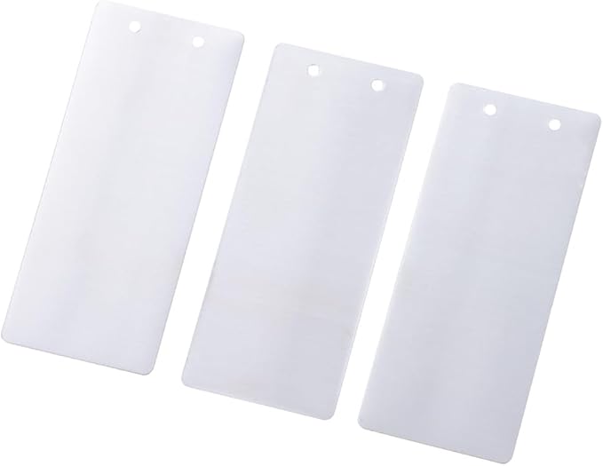 okhobby 100PCS Impress-O-Tag Blank Tags, Aluminium Write On Metal Labels Tag Outdoor Markers, with Holes for Stamping, Pets, Plants, Doors