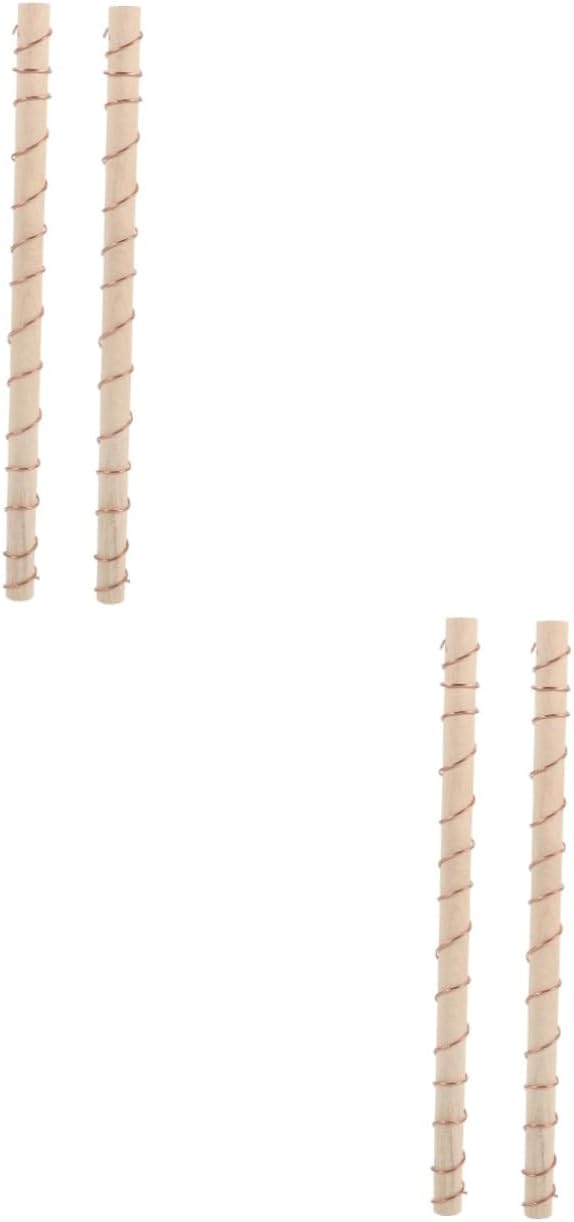 BESPORTBLE 4pcs Copper Wire Garden Antenna Stakes for Plant Support Copper Wire Coils with Winding Tool for Gardening for and Vines