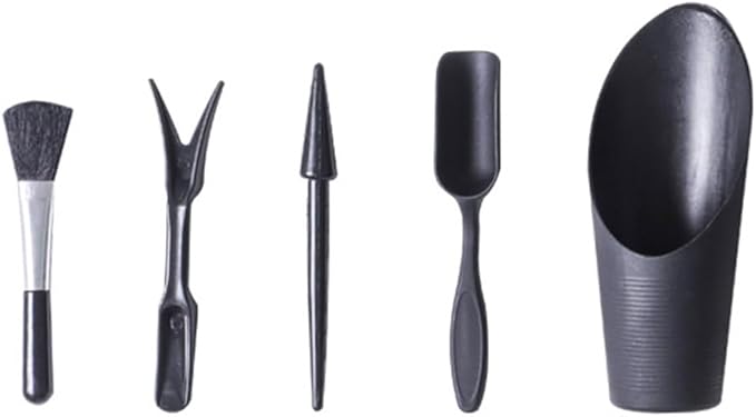Succulent Tools Kit, Mini Gardening Tools, Garden Succulent Kit Transplant Tool Set for Seedling Soil, Set of 5