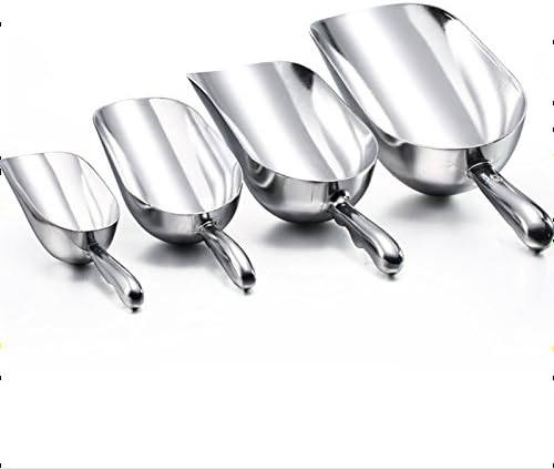 Ice Cube Scoop Cast Aluminum Shovel Scoops Multipurpose Kitchen Spoon For Ice Maker Freezer Coffee Bean Food 24 oz 1（1）