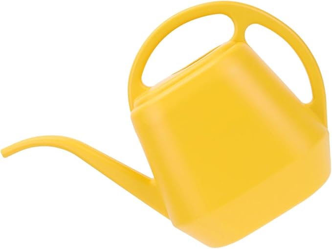 FRCOLOR Long Spout Watering Can 2l Yellow Gardening Flower Watering Pot Succulents Indoor Outdoor Plants Sprinkler Kettle
