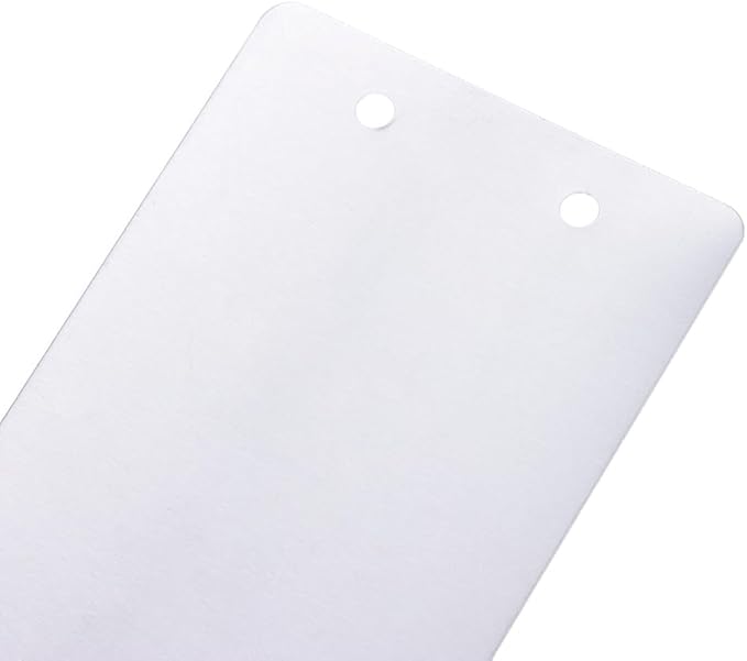 okhobby 100PCS Impress-O-Tag Blank Tags, Aluminium Write On Metal Labels Tag Outdoor Markers, with Holes for Stamping, Pets, Plants, Doors