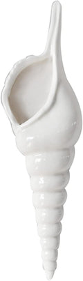 Ceramic Hanging Planter Wall Planter Modern Flower Plant Pots Seashell Conch Flower Vase Home Decor Living Room Background Wall Decorated Plants Planter Hanging Planters (B)