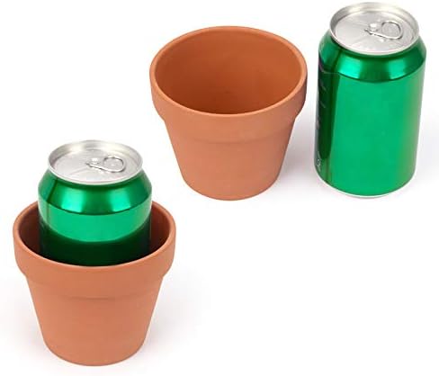 [26 Pack] 4" Planter Nursery Pots Terracotta Pot Clay Ceramic Pottery Cactus Flower Pots Succulent Plants Garden Pot (4")