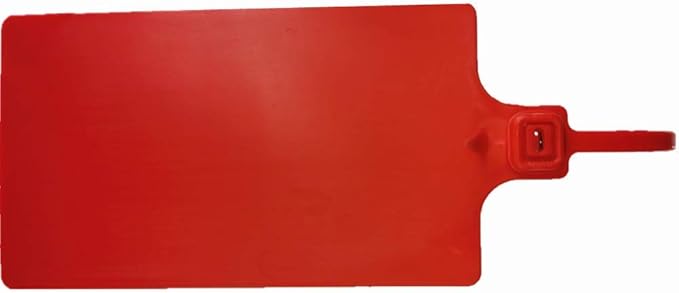 Plastic Seals Shipping Tags Logistics Use Big Sign Tie Large Label Tie, 255 mm Total Length, Package of 100pcs (Red)