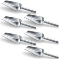 Mudder 6 Pack 6 Ounce Small Stainless Steel Ice Scoop Metal Mini Candy Little Sugar Cream Scoop for Home Kitchen Food Jars Coffee Beans Bar Buffet