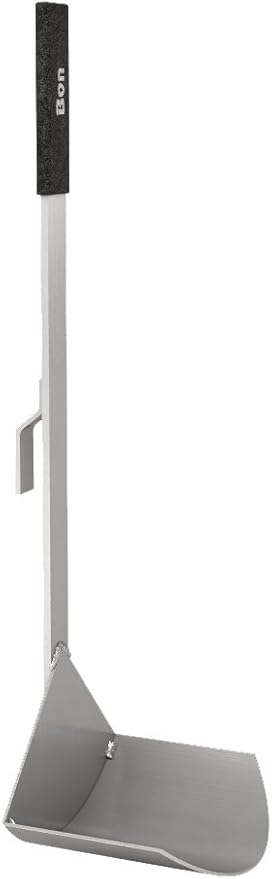 Bon Bucket Scoop Aluminum Material Scoop 6 1/2" x 4 3/4" x 2 1/2" with Clip On Handle for Masonry and Plaster Work