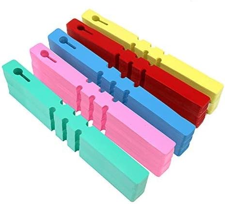 1000 Pcs 5 Colors Plastic Plant Hanging Tree Tags Nursery Garden Lables Tags Large Writing Surface,2x20cm(Box of 1000)