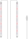 LED Grow Light Strip for Indoor Plants, Full Spectrum Sunlike Plant Lights Growing Lamps for Hydroponics Succulent Veg and Flowers (Not Includes Adapter) - 2 Packs