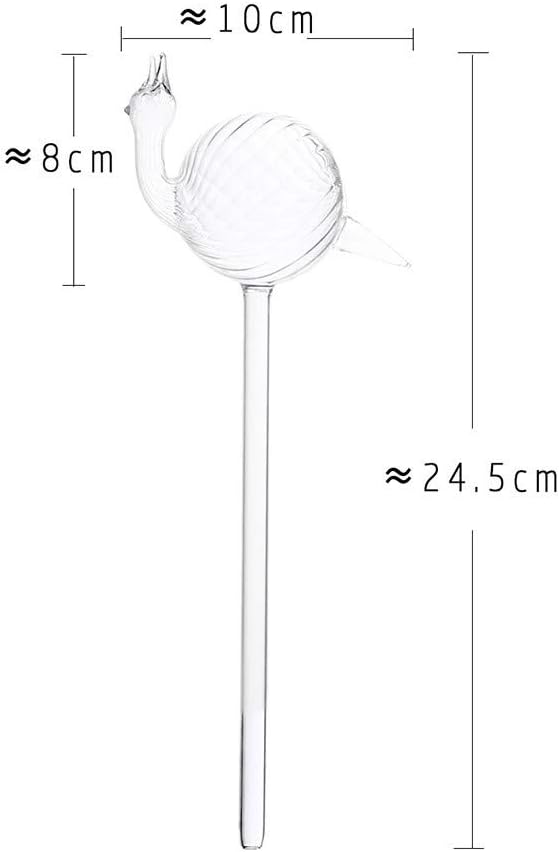 Ochine Plant Waterer Self Watering Globes Self Water Bulbs Devices Automatic Plant Watering Tool Decorative Hand Blown Clear Glass Plant Watering System for Indoor Outdoor Plant
