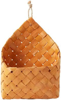 Wall Hanging Natural Wicker Flower Basket, Flower Pot Planter, Rattan Vase, Home Garden Wall Decoration, Storage Container