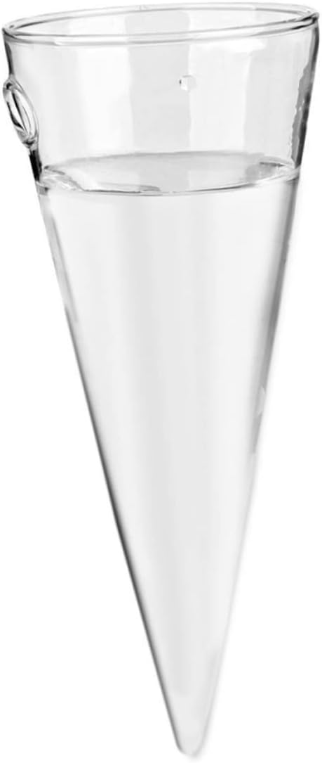 Operitacx Wall Hanging Glass Flower Pots Vase Fish Tank Decorations Plants Crystals Decor Plant Hangers Indoor Wall Propagation Station Air Circular Cone Glass Plant Flower Pot