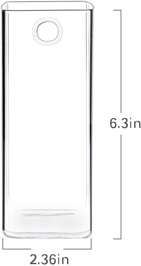 4 Pack Wall Hanging Planters Glass Terrariums - Rectangle Shape Plants Holders Flowers Glass Wall Vase Containers for Plant, Decoration and Display