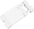 Extendable Narrow Closet Tension Shelf Slim Cupboard Divider Rod Adjustable Cabinet Organization Storage Rack Windowsill Bathroom Shelving Unit for Small Space - White