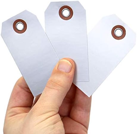 SmartSign Debossable Dead-Soft Aluminum Indentable Blank Write-On Marking Tags | 1.625" x 3.125", Pack of 100