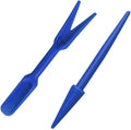 2Pcs Blue Mini Garden Hand Succulent Transplanting Tools,Widger Plastic Seedlings Dibber Sowing Digging Mini Garden Hand Tools for Home Gardens,Gardens Tool Sets, Gardening