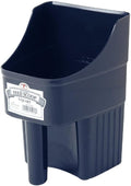 Little Giant® Plastic Enclosed Feed Scoop | Heavy Duty Durable Stackable Horse Feed Scoop with Measure Marks | Livestock Hand Scooper | 3 Quart