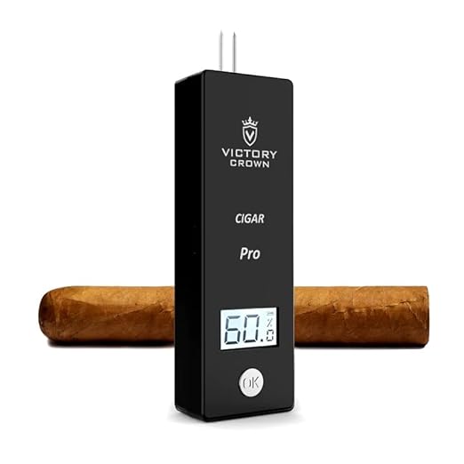 Digital Cigar Humidity Meter Portable Electric Moisture Guage Tester Reader Humidor Hygrometer Needle LCD Display Smoking Tobacco Accessories Gifts